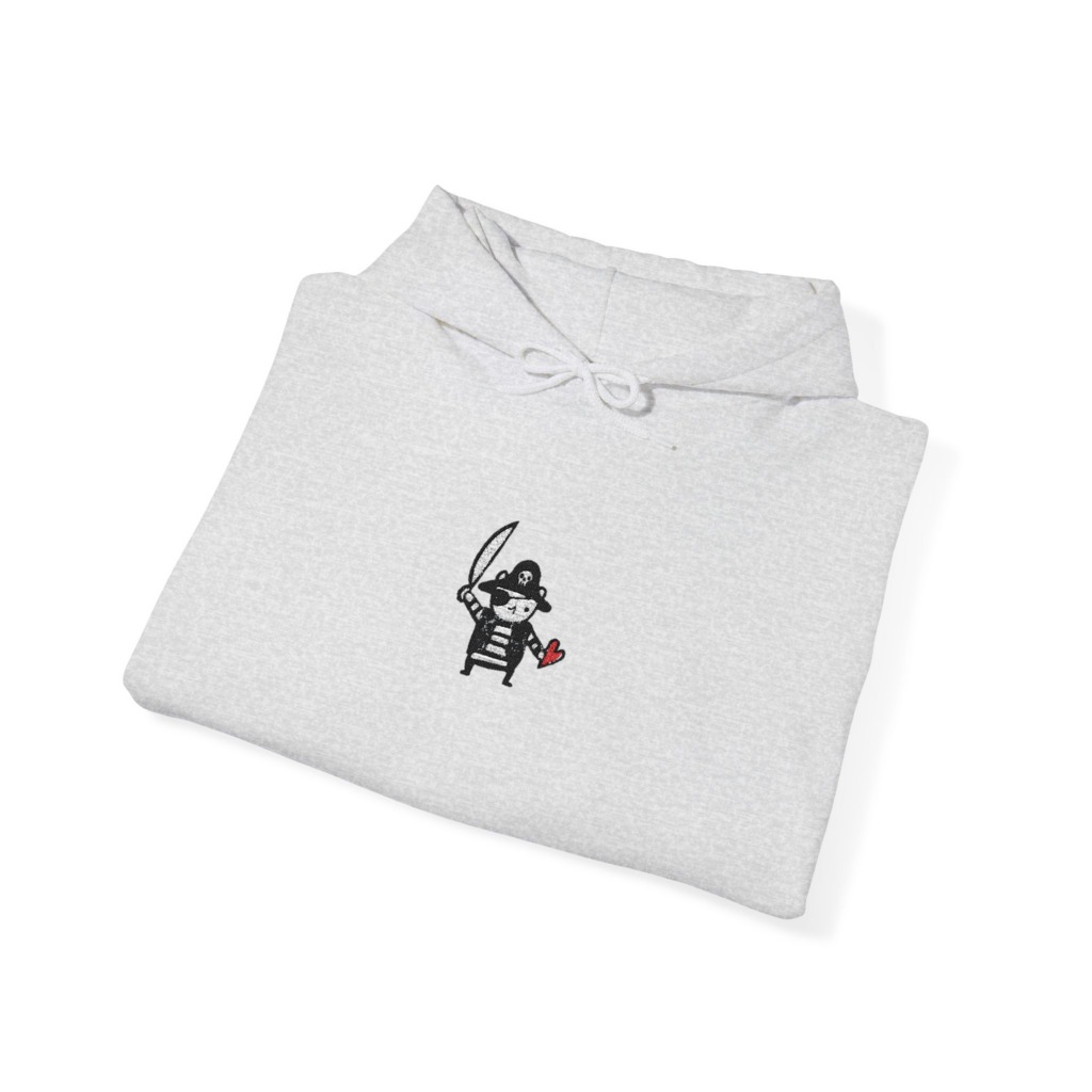Cute Pirate with Heart Graphic Tee
