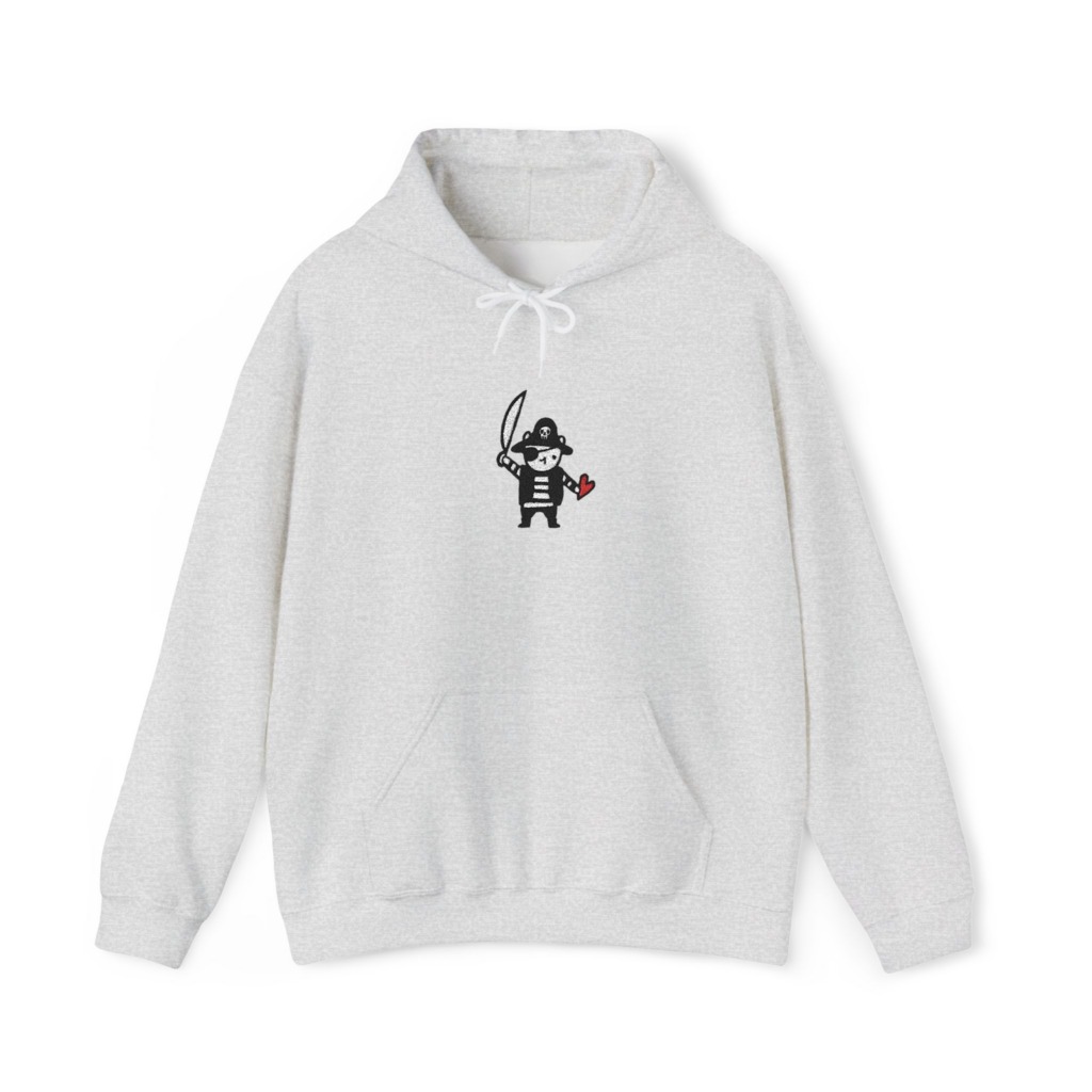 Playful Pirate & Heart Graphic T-Shirt