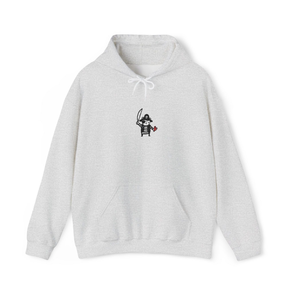 Cute Pirate with Heart Graphic Tee