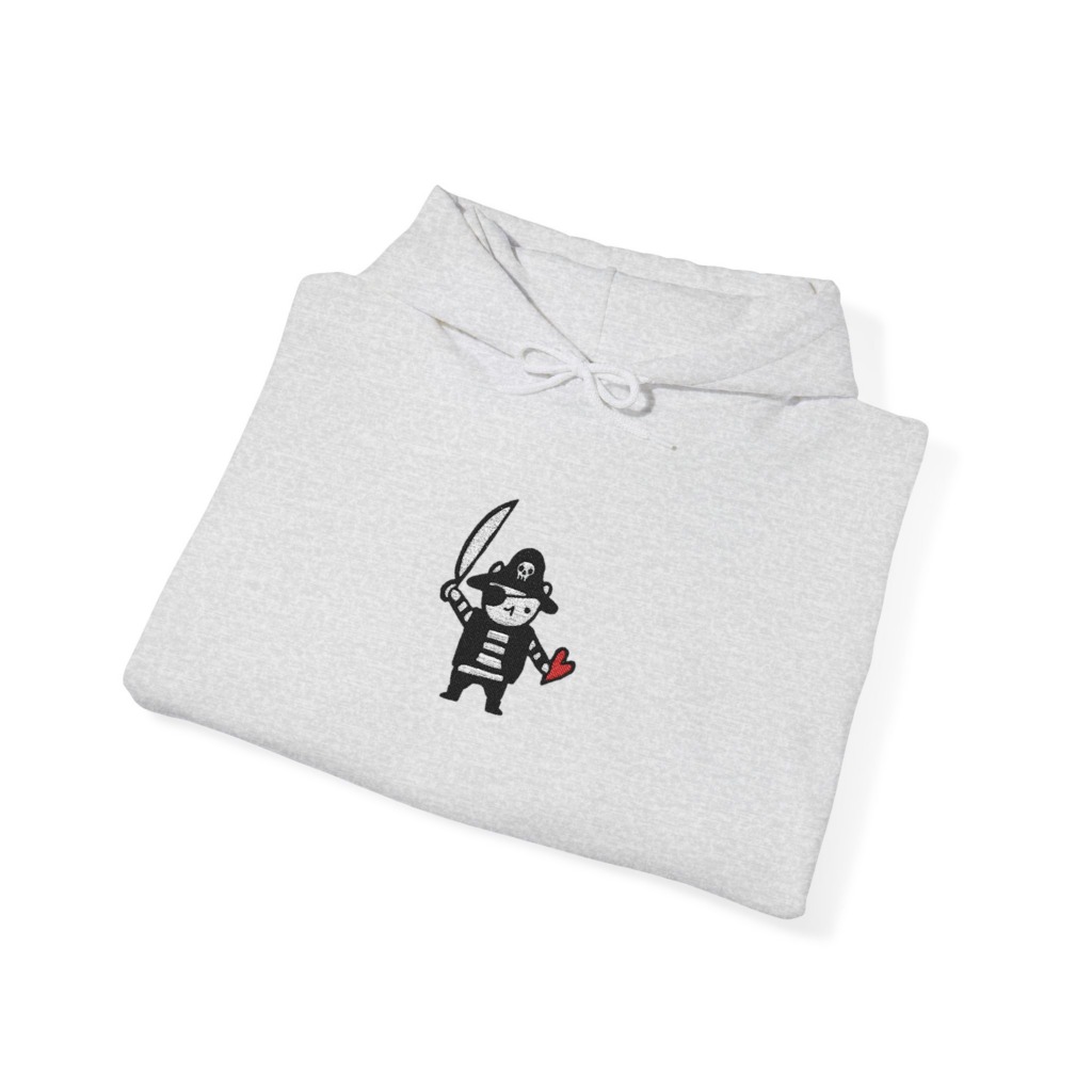 Playful Pirate & Heart Graphic T-Shirt