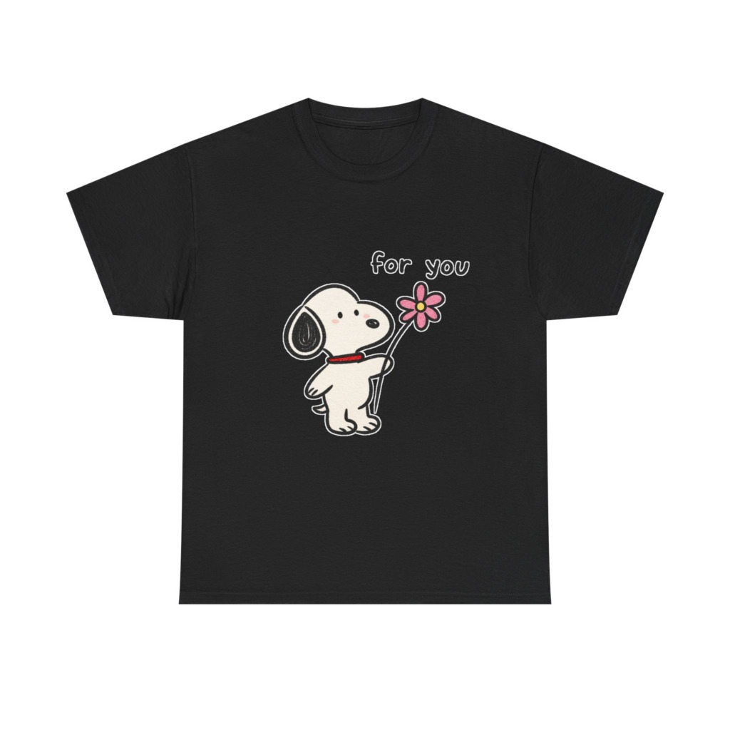 Snoopy 'For You' Flower Graphic T-Shirt