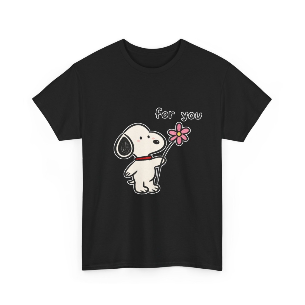 Snoopy 'For You' Flower Graphic T-Shirt