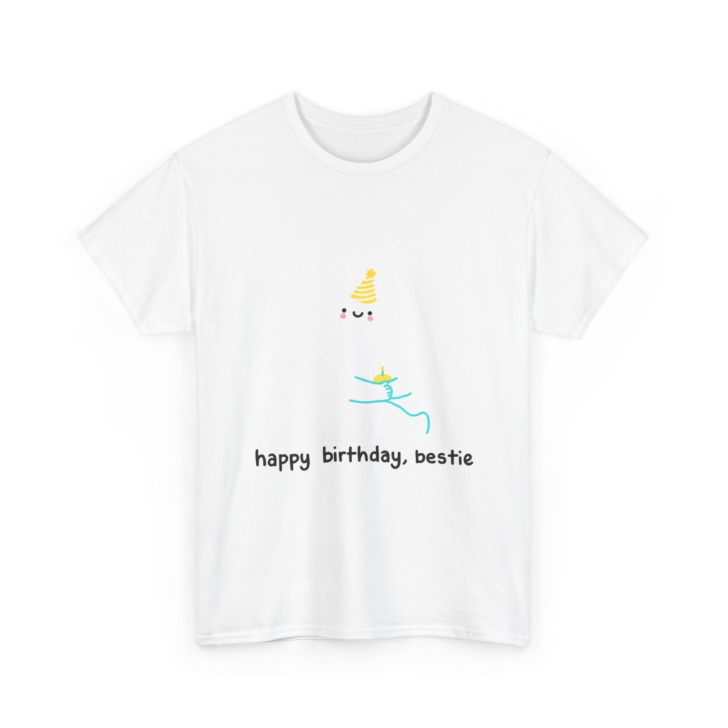 Birthday Bestie Ghost Graphic T-Shirt