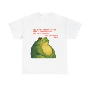 Graphic T-Shirt with Humorous 'I'm At The Point' Frog