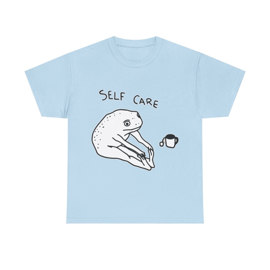 Self Care Frog & Tea Graphic T-Shirt