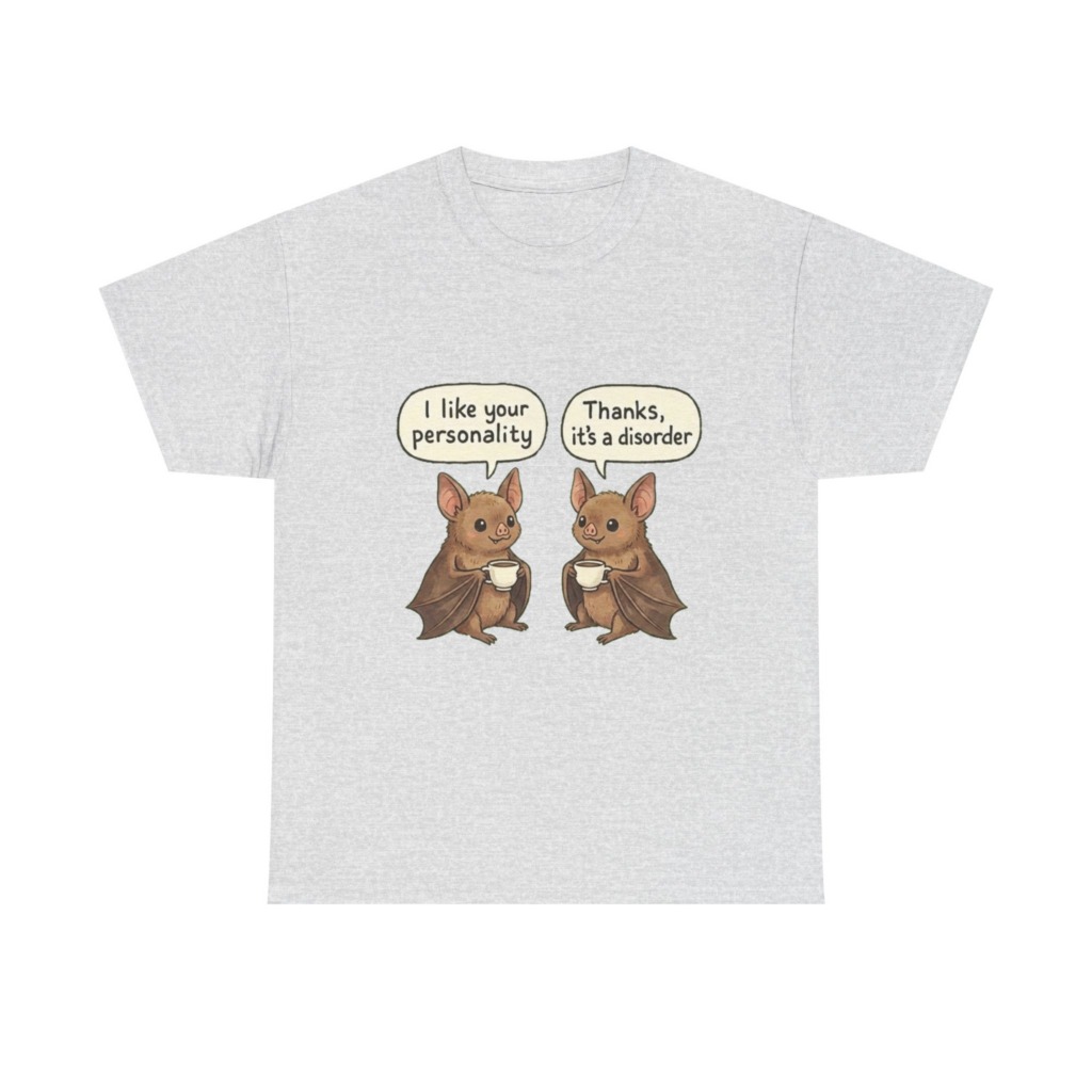 Bat Coffee Personality Disorder Graphic T-Shirt