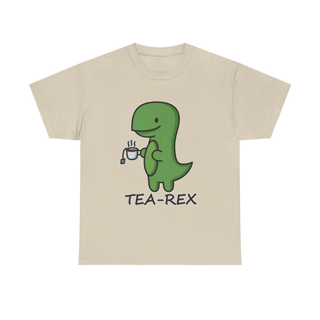 T-Shirt: Cute Tea-Rex Dinosaur Graphic Print