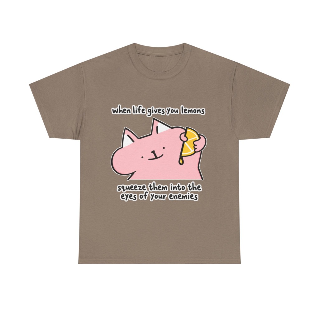 When Life Gives You Lemons Cat Graphic Tee