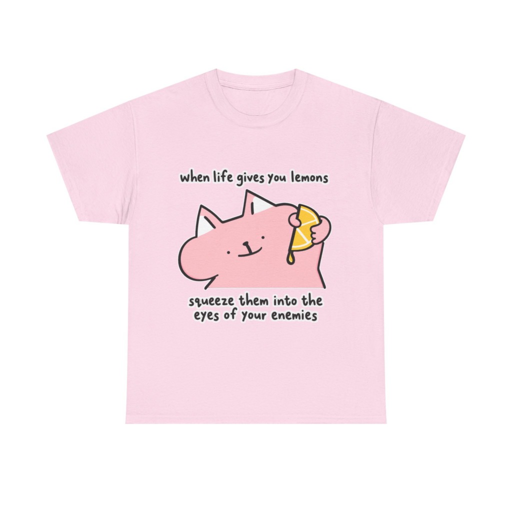 When Life Gives You Lemons Cat Graphic Tee