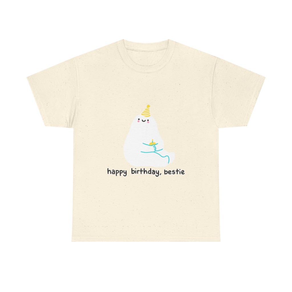 Birthday Bestie Ghost Graphic T-Shirt