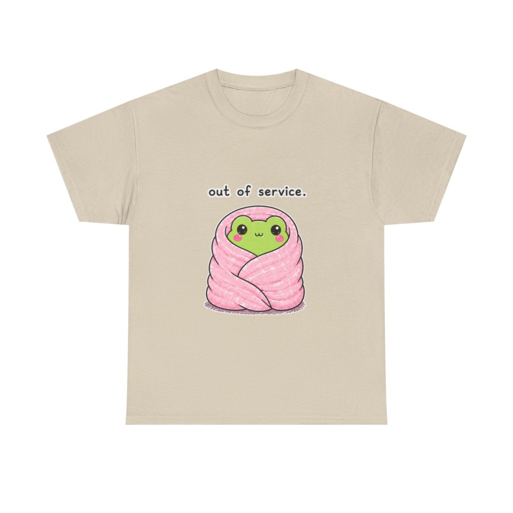 Kawaii Frog 'Out of Service' Graphic Tee