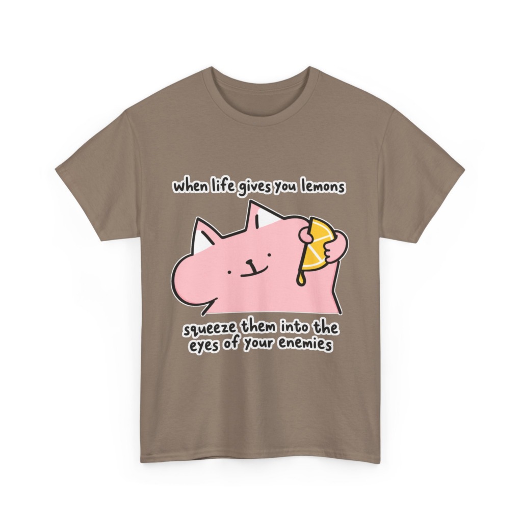 When Life Gives You Lemons Cat Graphic Tee