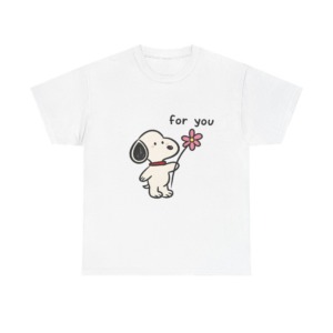 Snoopy 'For You' Flower Graphic T-Shirt