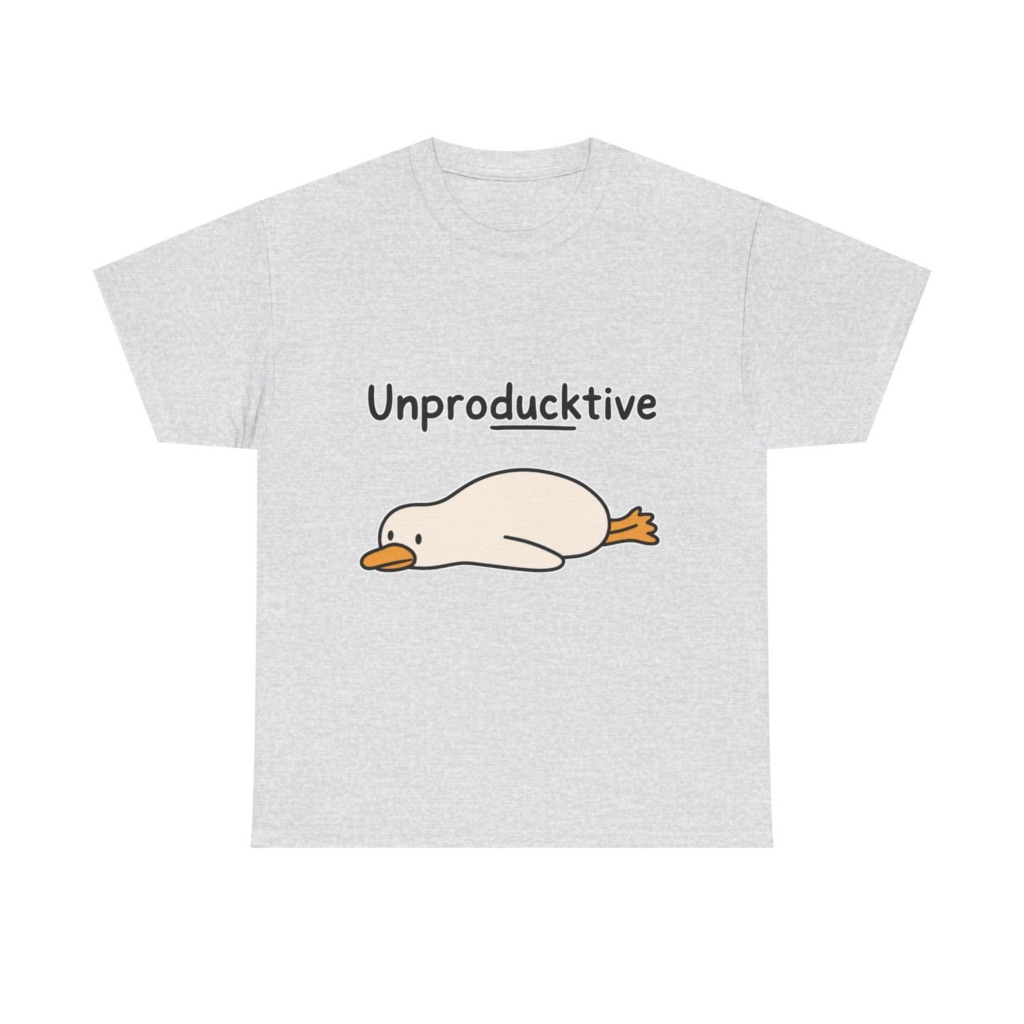 Unproducktive Duck Graphic T-Shirt