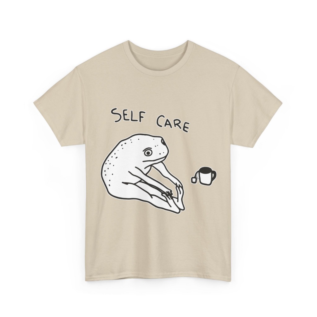 Self Care Frog & Tea Graphic T-Shirt