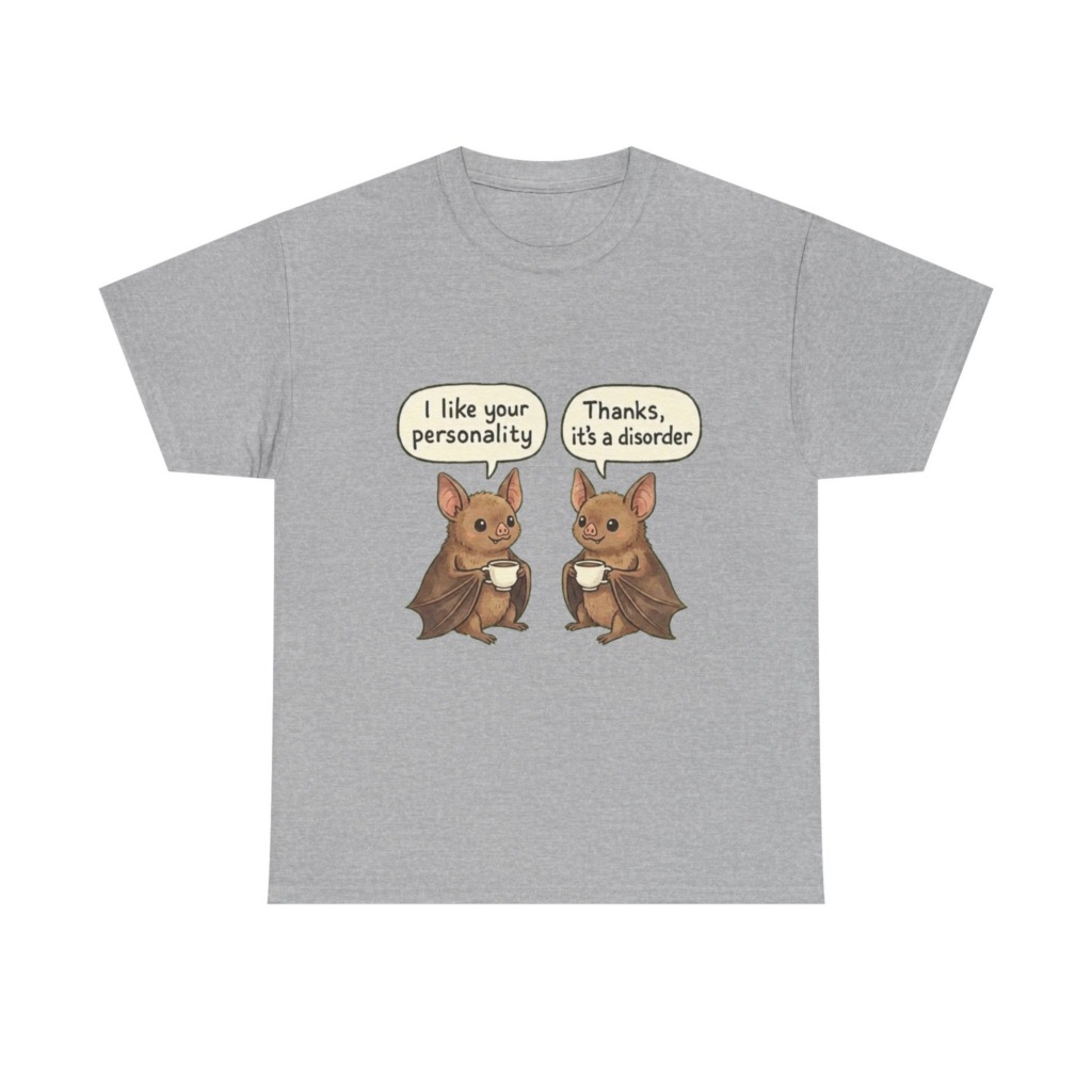 Black T-Shirt: Personality Disorder Bat Graphic