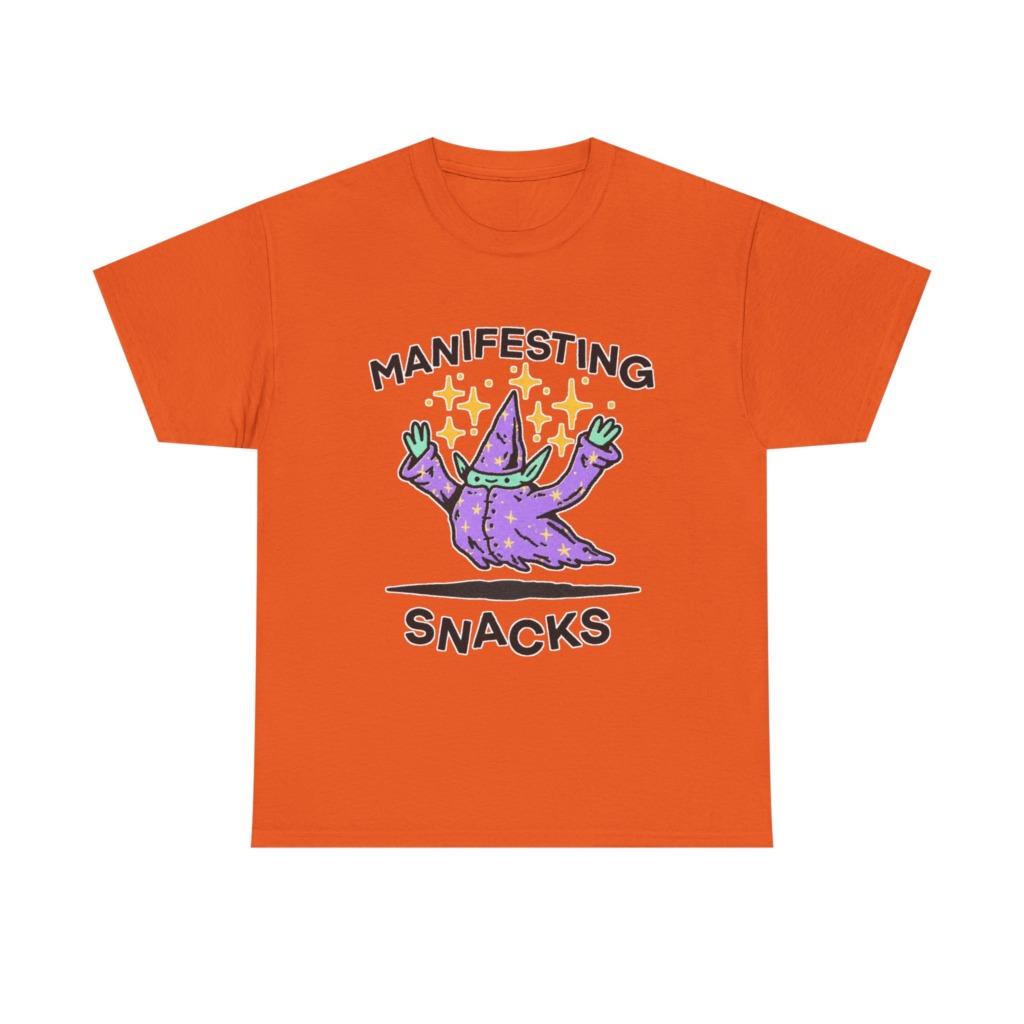 Manifesting Snacks Wizard Print Tee