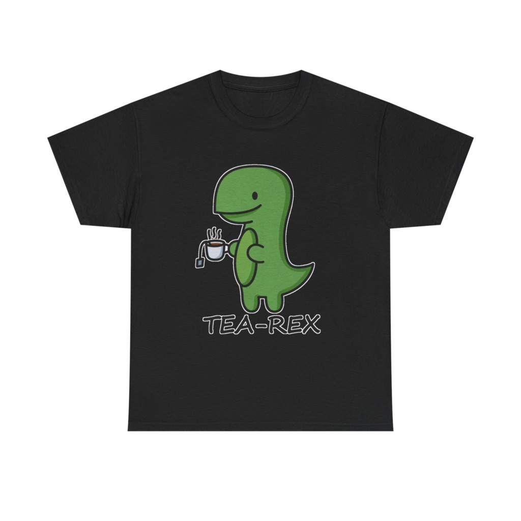 T-Shirt: Cute Tea-Rex Dinosaur Graphic Print