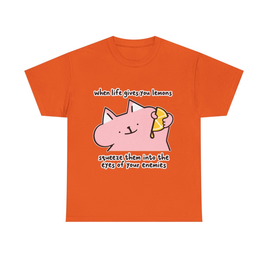 When Life Gives You Lemons Cat Graphic Tee