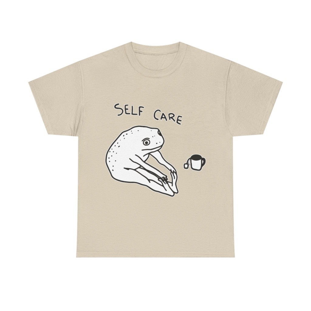Self Care Frog & Tea Graphic T-Shirt