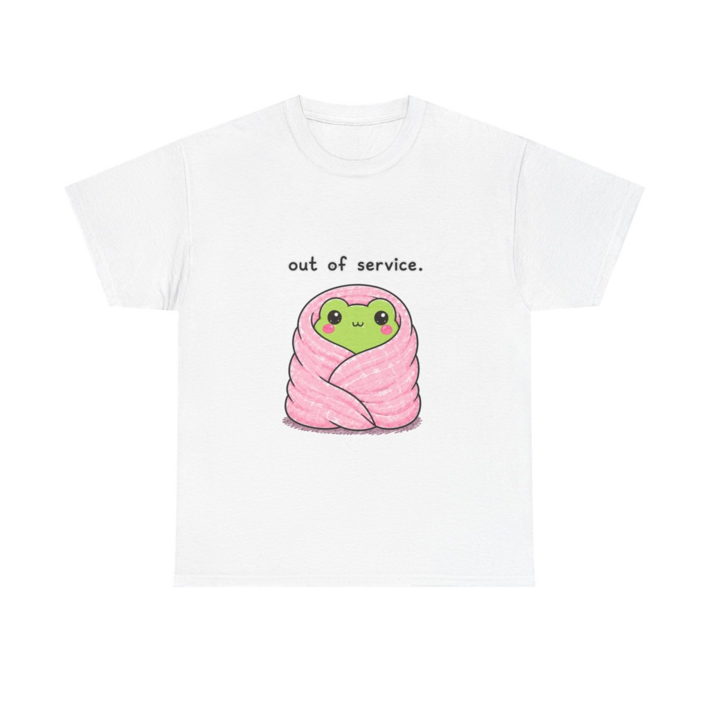 Kawaii Frog 'Out of Service' Graphic Tee