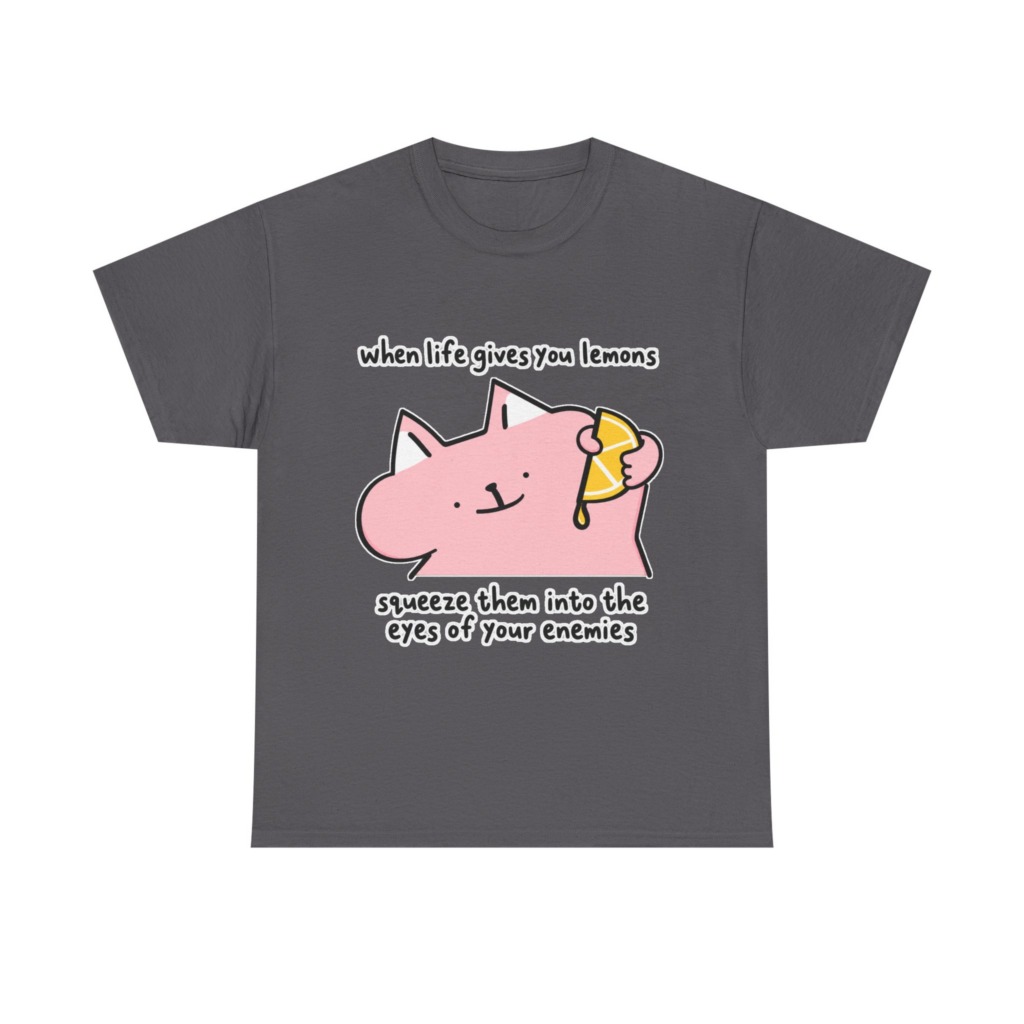 When Life Gives You Lemons Cat Graphic Tee