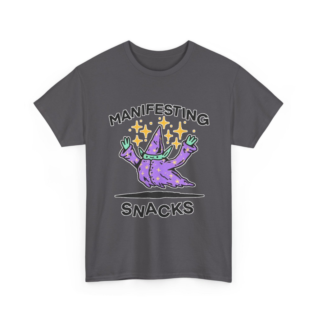 Manifesting Snacks Wizard Print Tee