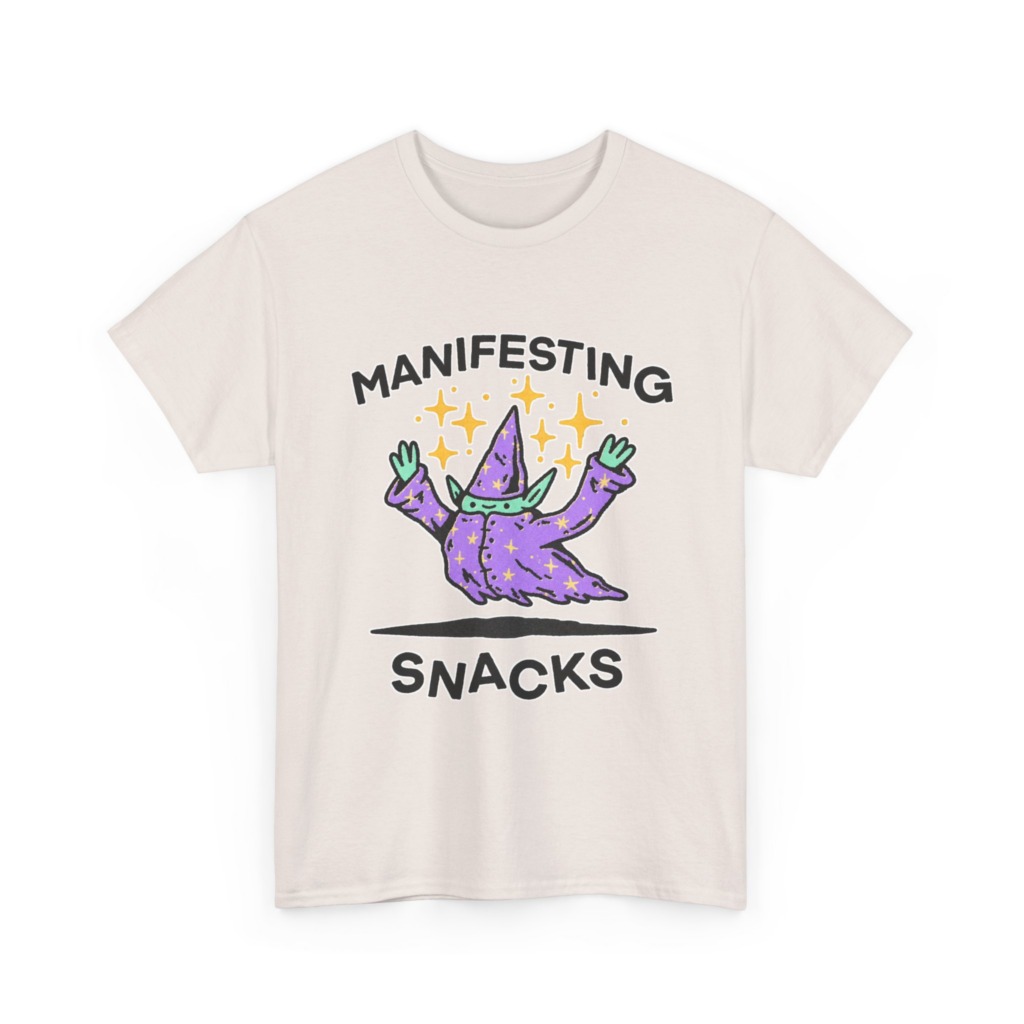 Manifesting Snacks Wizard Print Tee