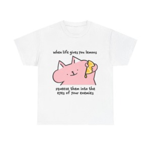 When Life Gives You Lemons Cat Graphic Tee