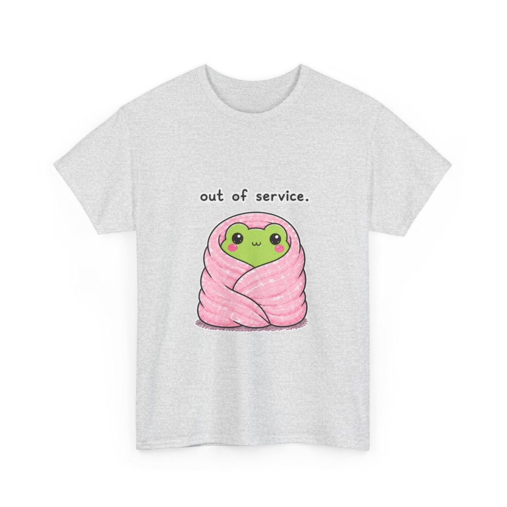Kawaii Frog 'Out of Service' Graphic Tee