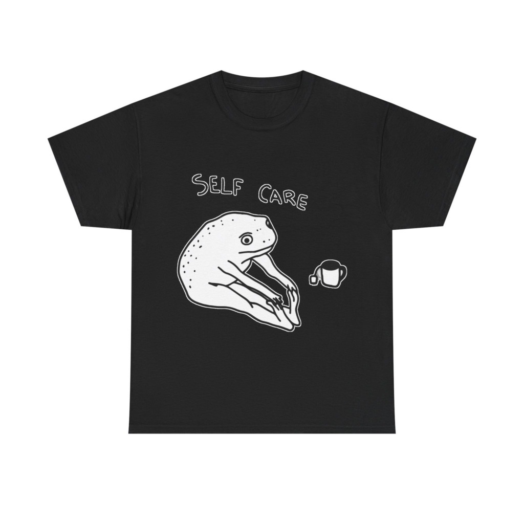 Self Care Frog & Tea Graphic T-Shirt