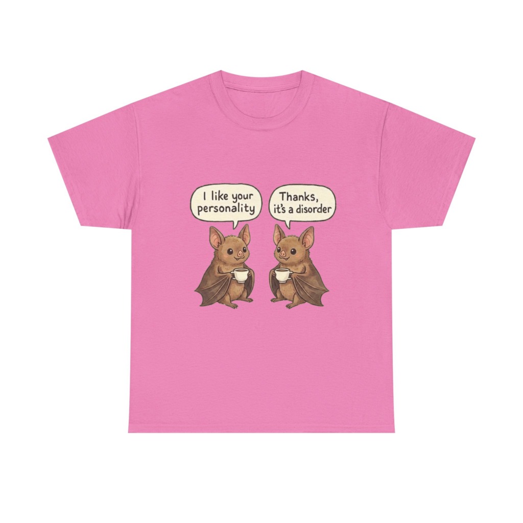 Black T-Shirt: Personality Disorder Bat Graphic