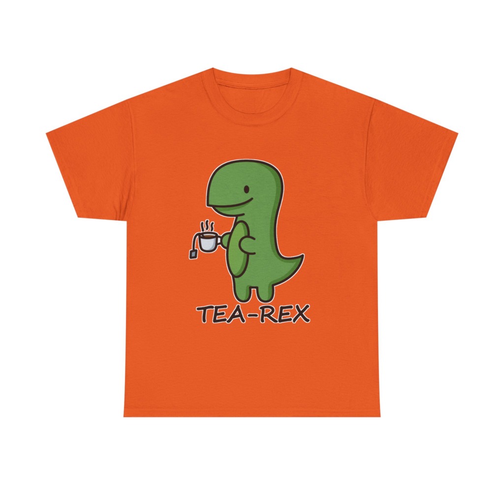 T-Shirt: Cute Tea-Rex Dinosaur Graphic Print