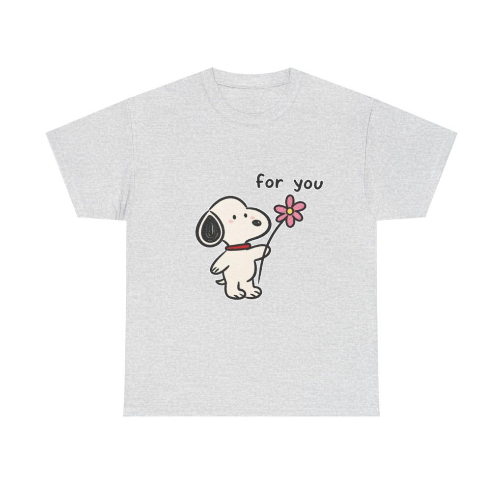 Snoopy 'For You' Flower Graphic T-Shirt