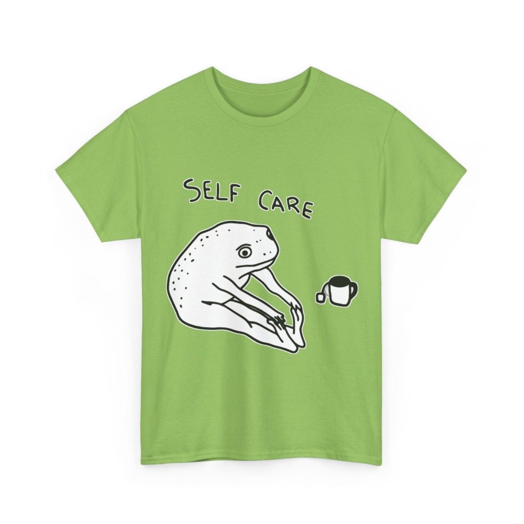 Self Care Frog & Tea Graphic T-Shirt