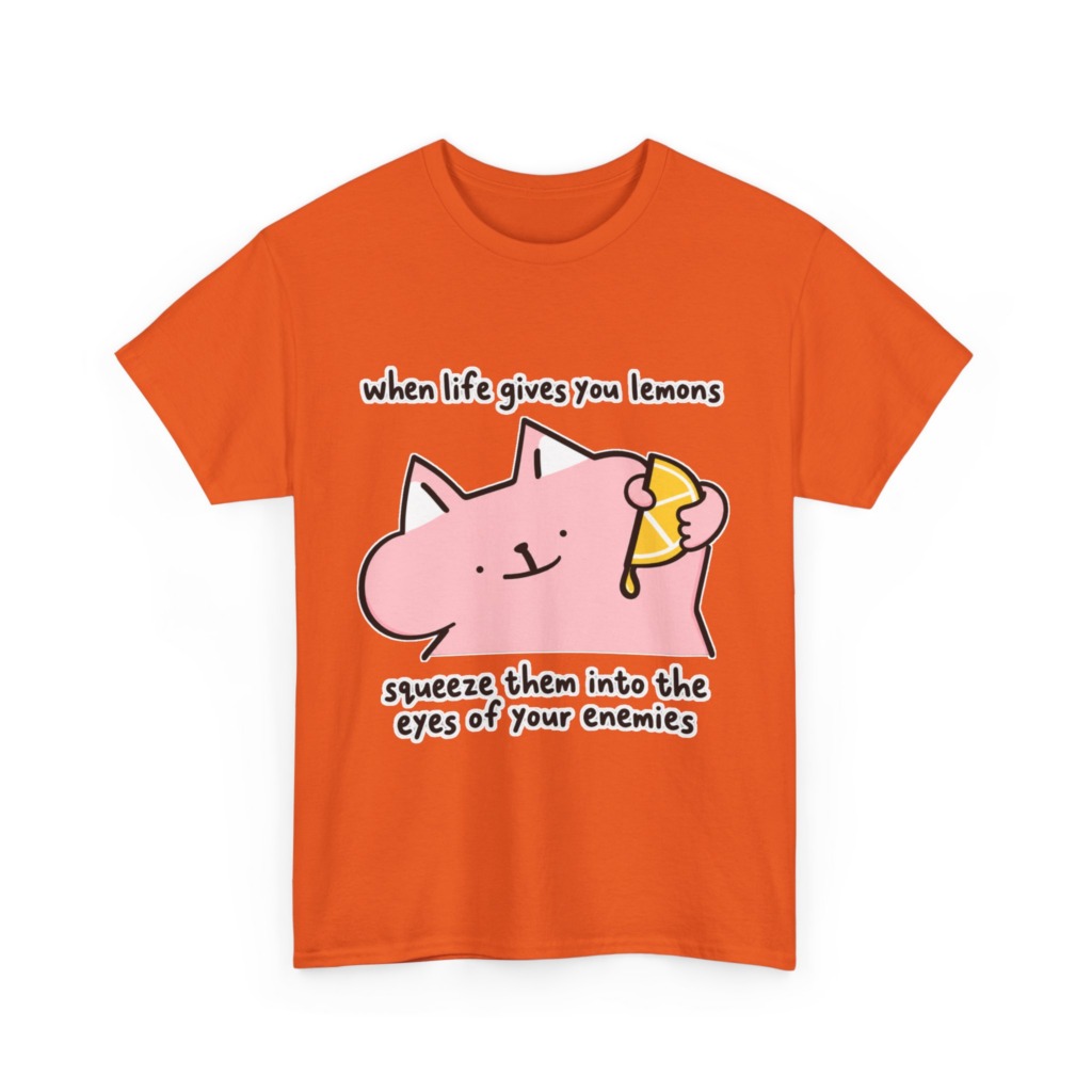When Life Gives You Lemons Cat Graphic Tee