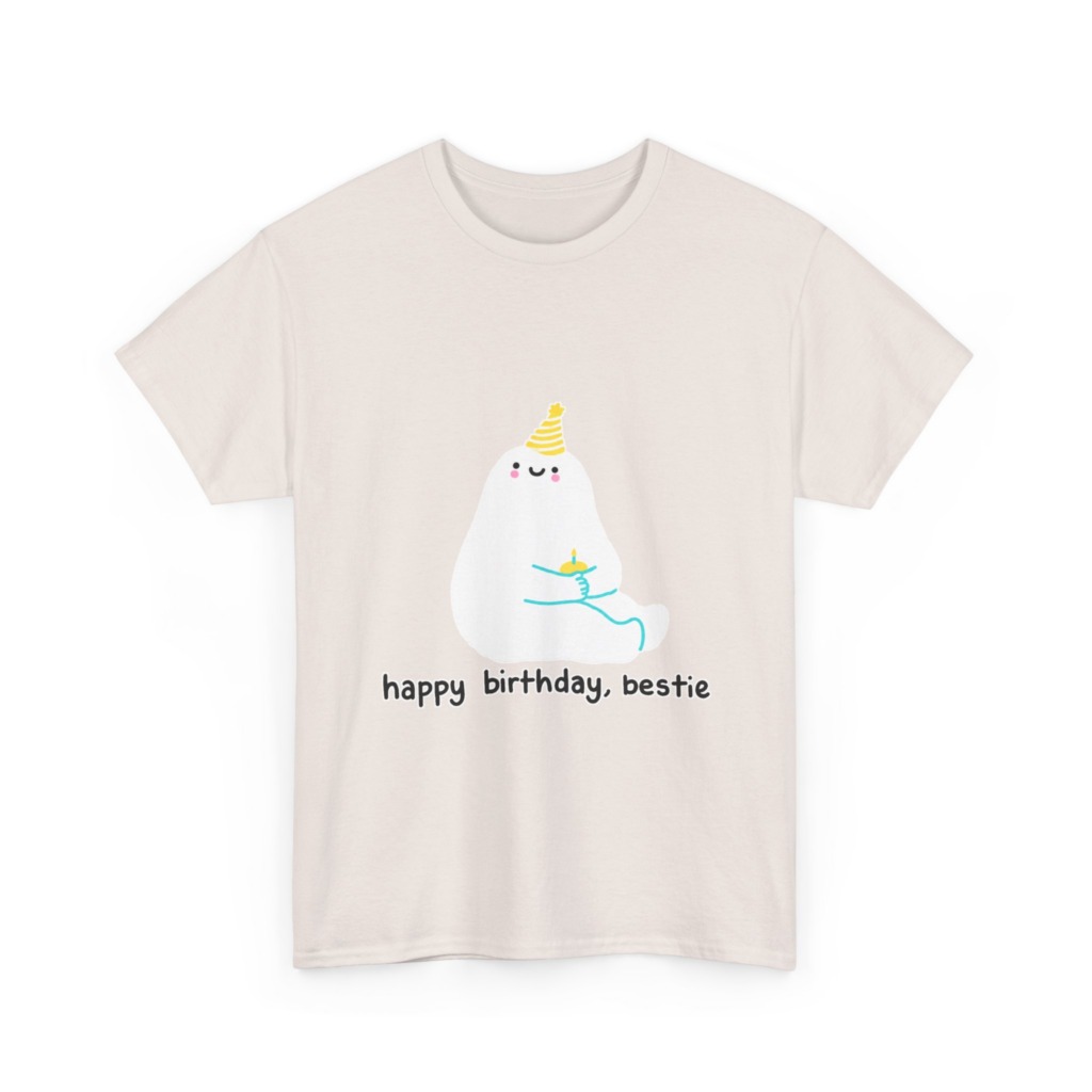 Birthday Bestie Ghost Graphic T-Shirt