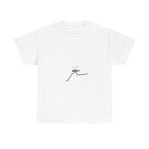 Black 'I FLEE' Fish Graphic T-Shirt