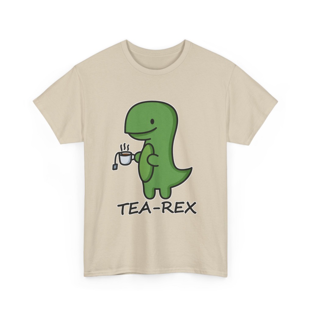 T-Shirt: Cute Tea-Rex Dinosaur Graphic Print