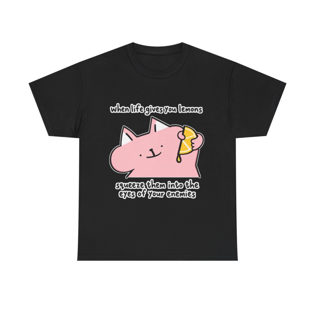 When Life Gives You Lemons Cat Graphic Tee
