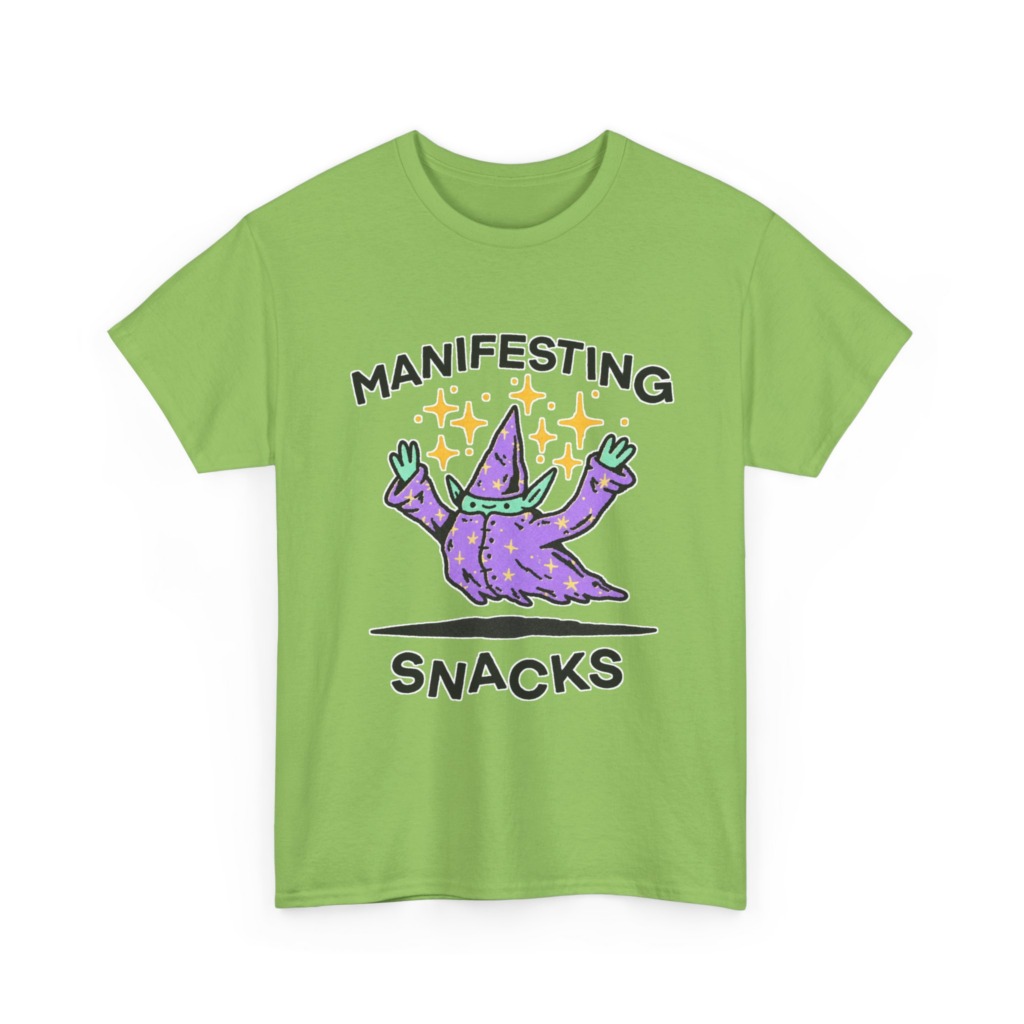 Manifesting Snacks Wizard Print Tee