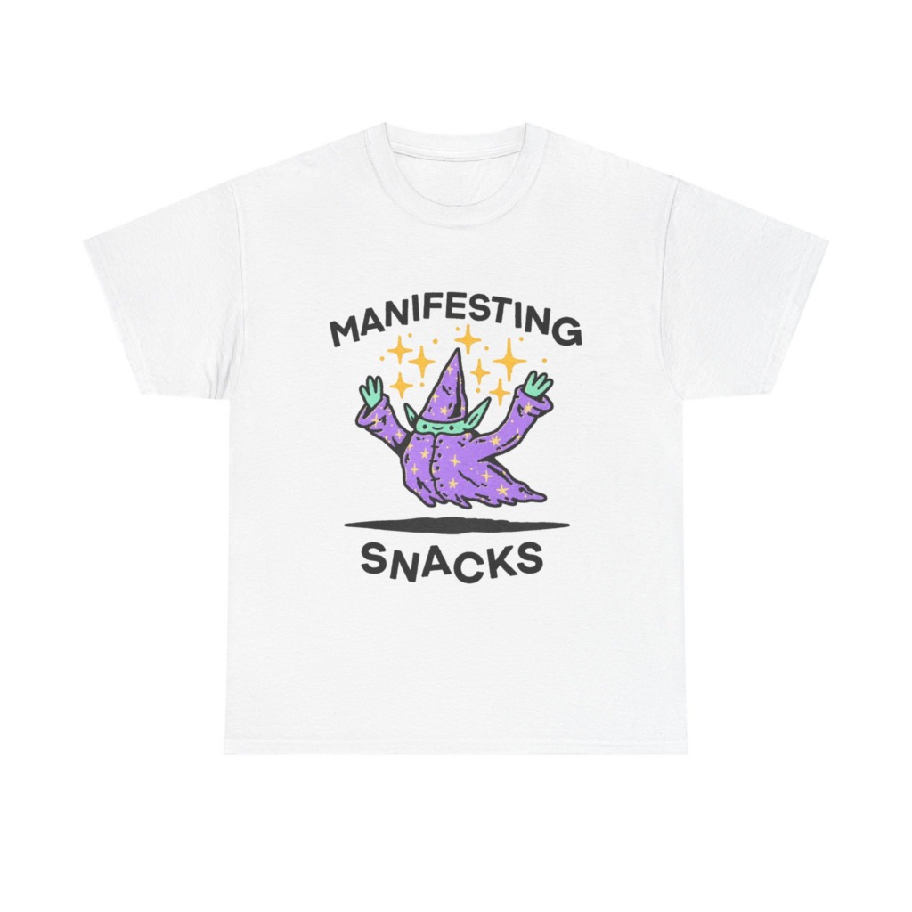 Manifesting Snacks Wizard Print Tee