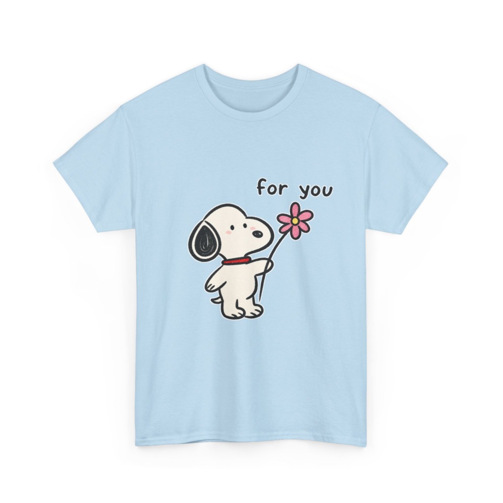 Snoopy 'For You' Flower Graphic T-Shirt