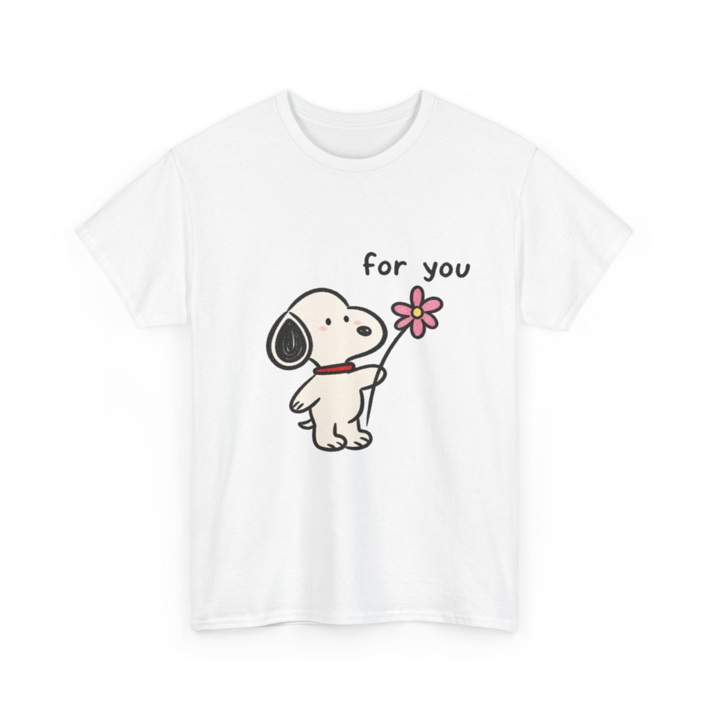 Snoopy 'For You' Flower Graphic T-Shirt