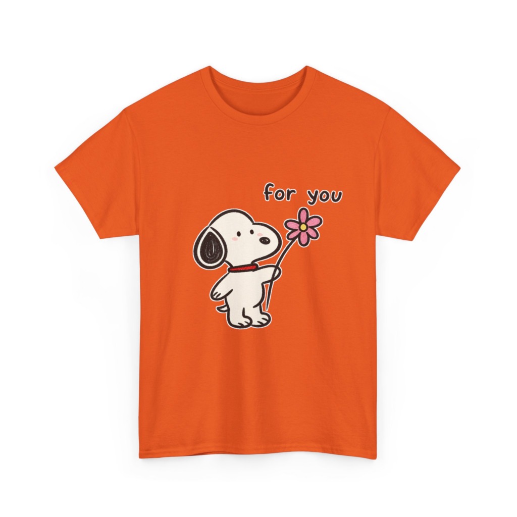 Snoopy 'For You' Flower Graphic T-Shirt