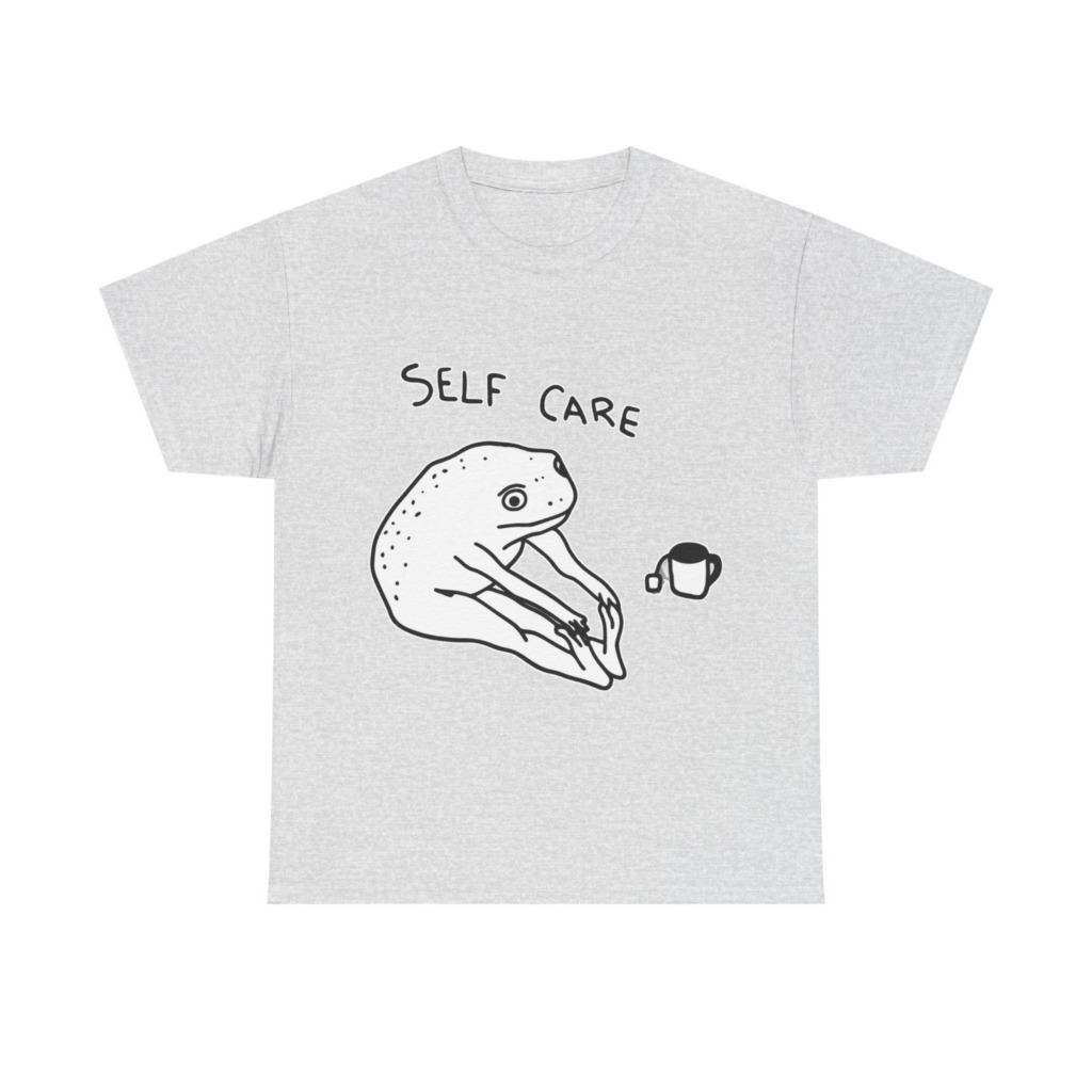 Self Care Frog & Tea Graphic T-Shirt