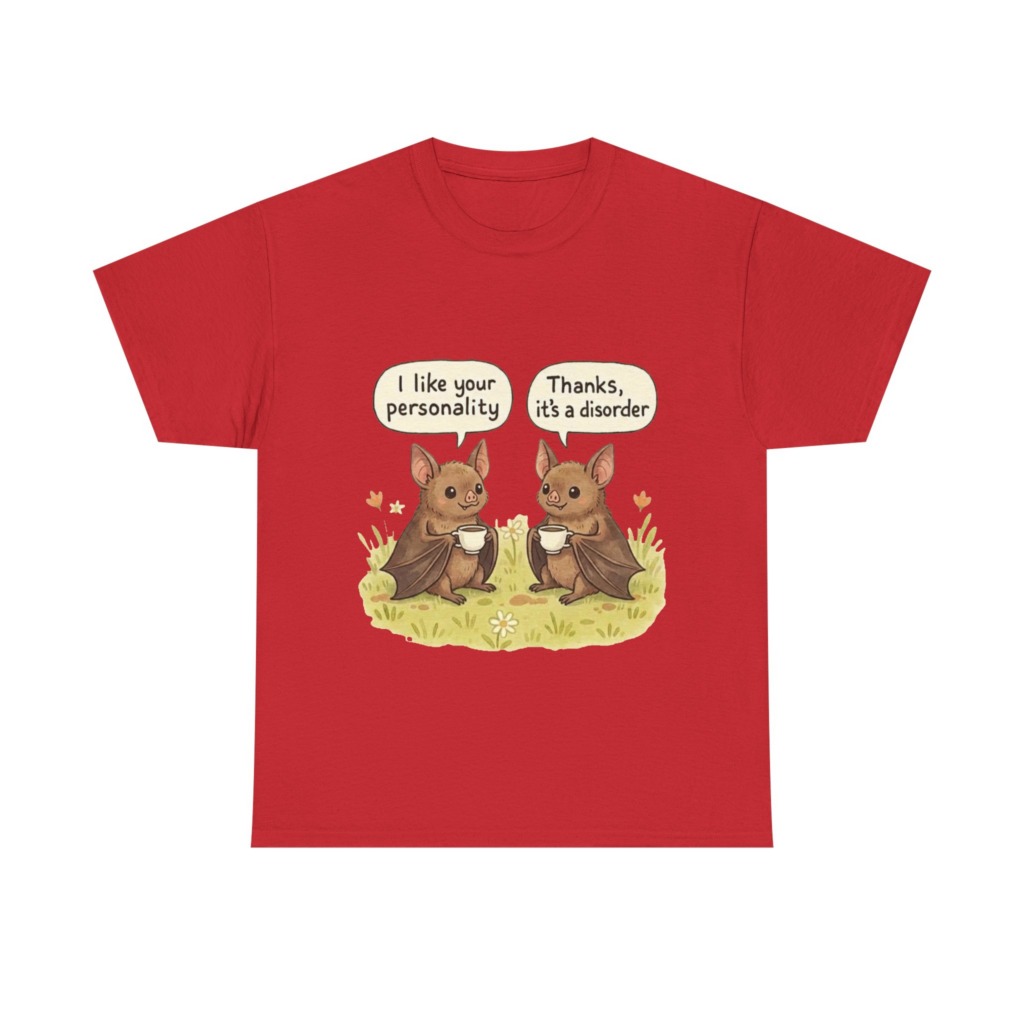 T-Shirt: Bats Personality Disorder Coffee Quote