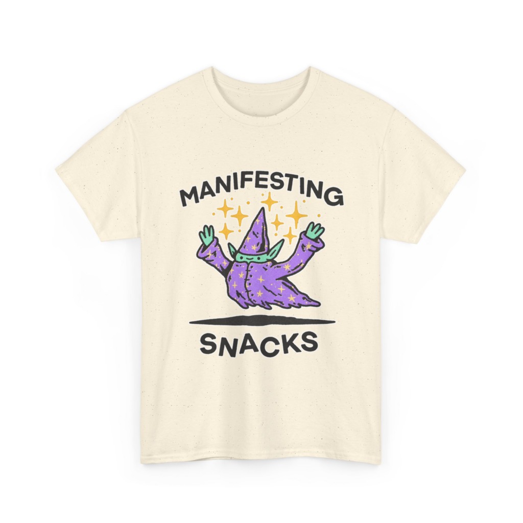 Manifesting Snacks Wizard Print Tee