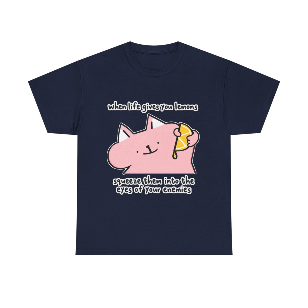 When Life Gives You Lemons Cat Graphic Tee