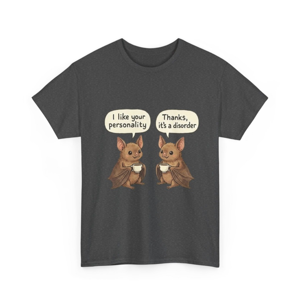 Bat Coffee Personality Disorder T-Shirt